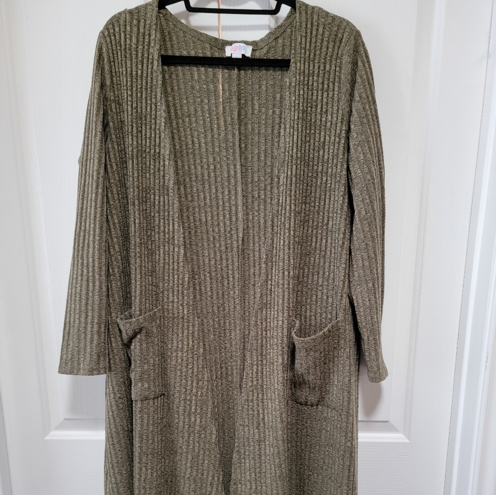 Olive LuLaRoe Duster Sweater